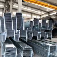 Tôle de plancher ouvert en acier galvanisé YX51 305 915 à haute capacité de charge pour la construction de bâtiments en béton