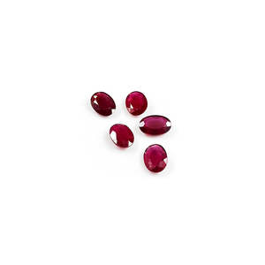 Rubis naturels de Bangkok, ovales calibrés 8x11mm, qualité supérieure, pierre précieuse en cristal rouge rose, taille coussin, traitement thermique, taille personnalisable - Product Image 2