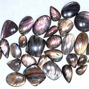 Vente en gros directe de meilleure qualité cabochon de labradorite naturelle pierres précieuses en vrac de la fabrication de bijoux en pierres précieuses de l'Inde - Product Image 2