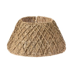 Wholesale Eco Friendly Handwoven <b>Wicker</b> Seagrass <b>Christmas</b> <b>Tree</b> Collar Handmade Natural Woven Cone Shape <b>Tree</b> <b>Skirt</b> <b>For</b> Holiday - Product Image 1
