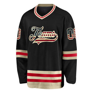 Jersey de Hockey sobre Hielo de Alta Calidad 100% Poliéster, Impresión por Sublimación, Logotipo Bordado, Jersey de Hockey sobre Hielo Personalizado con Servicio OEM - Product Image 5