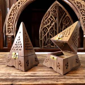 Brûleur à encens Bakhoor en bois de luxe de haute qualité HOLDER 2025, nacre, Madhkan, Oud arabe, aromathérapie, parfum d'intérieur - Product Image 4