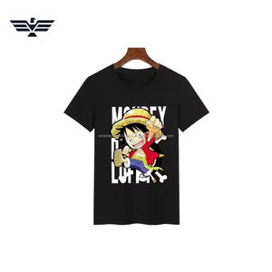 Custom Front <b>Logo</b> Breathable Regular Fit Black Polyester/Cotton Jersey O-Neck Streetwear T-Shirt for Men Unisex Casual Wear 220g - Product Image 2