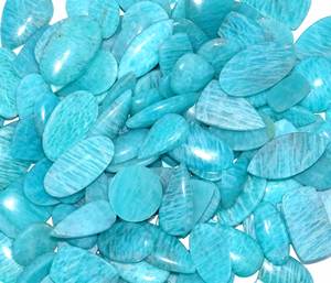 Belle Amazonite naturelle pierre précieuse en vrac en gros mélange forme et taille Amazonite Cabochon pierre précieuse pour la fabrication de bijoux - Product Image 6