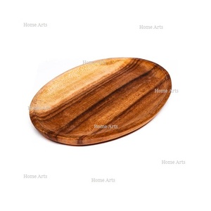 Plaque de chargeur en bois de conception tendance plaque d'exposition de taille personnalisée de forme ronde pour un restaurant et un hôtel - Product Image 5