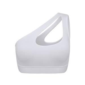 สปอร์ตบราออกกำลังกายเปิดไหล่ข้างเดียวสไตล์ลำลอง - Product Image 3