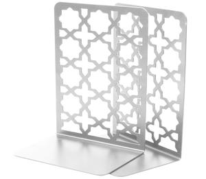 Modern Black Metal Bookend Star Pattern Design <b>Desk</b> Book Holder Table Organizer For Office Home <b>Study</b> Shelf Display - Product Image 3