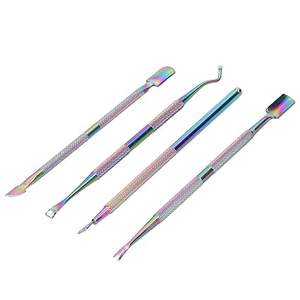 Juego de removedor de esmalte de gel y empujador de cutículas de primera calidad con color arcoíris - Product Image 4