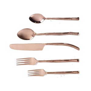 Juego de cubiertos de acero inoxidable de plata de alta calidad de tamaño personalizado y acabado directo de fábrica moderno de la India para regalo de boda - Product Image 5