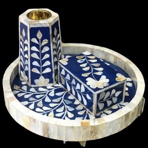 Artisan Mother of Pearl Bakhoor Burner Elegant Handcrafted <b>Oud</b> <b>Incense</b> Holder for Ramadan and Eid Gifting - Product Image 4