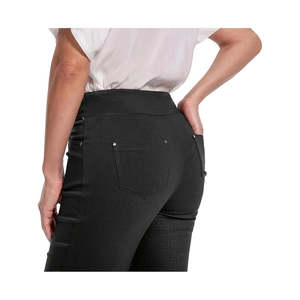 Pantalones Capri Casuales de Trabajo para Mujer, Talla Pequeña, Marca Jenna Rose, con Detalle de Remaches, 5 Bolsillos, Estilo Bermuda, Tela Elástica - Product Image 6