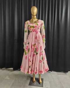 ชุดเดรสลายดอกไม้ Georgatte Maxi anarkali Maxi - Product Image 5