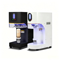Scelleuse automatique commerciale pour canettes en aluminium, idéale pour les salons de thé, machine à sceller les canettes de boissons, et scelleuse de gobelets et de boîtes de conserve pour la bière