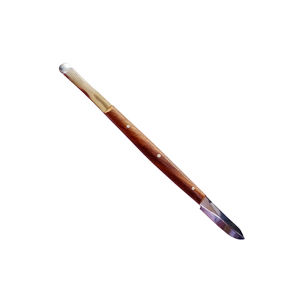 Cuchillo de cera dental de tamaño completo al por mayor con hoja de acero inoxidable con acabado de espejo y fuente de alimentación manual con mango de madera - Product Image 6