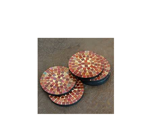 Vente en gros de sous-verres de Noël en mosaïque faits à la main Kit de travail pour enfants Drinkware Cup Mosaic Coaster produit Offre Spéciale - Product Image 3