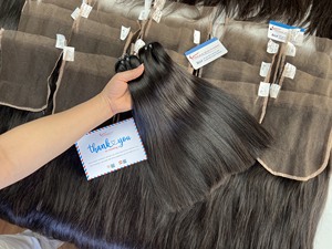 Hot Item Bone Straight Weft Hair Vietnamese Hair Extensions No Shedding No <b>Tangles</b> Ready To Ship - Product Image 4