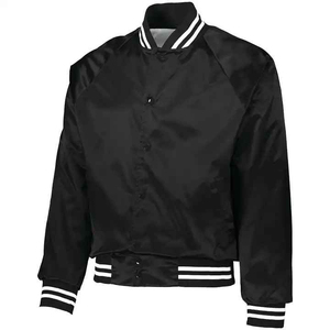 Satin Baseball Varsity <b>Men's</b> Clothing <b>Jackets</b> Embroidery Patches Customized Design <b>Long</b> Sleeve College Baseball <b>Jacket</b> For <b>Men</b> - Product Image 3