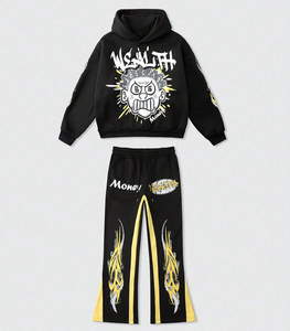 Custom DTG DTF hombres chándal al por mayor de fitness gimnasio desgaste deportivo traje correr entrenamiento jogging ropa de moda - Product Image 1