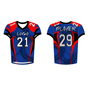 Uniforme de football américain pour adultes, manches courtes, design personnalisé imprimé, prix compétitif, service OEM - Product Image 3