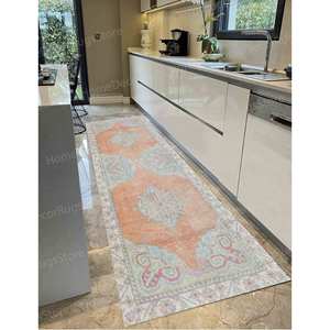 Medallion Printed <b>Rug</b> - Farmhouse Decor Turkish Area <b>Rug</b>,Nonwoven Thin <b>Rug</b> - Product Image 4