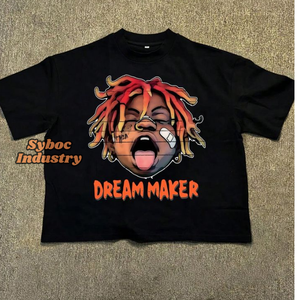 Las mejores camisetas de hombre para el verano con estilo de gran tamaño recortada 380 GSM algodón orgánico Boxy Fit camiseta para ropa de calle niños - Product Image 6