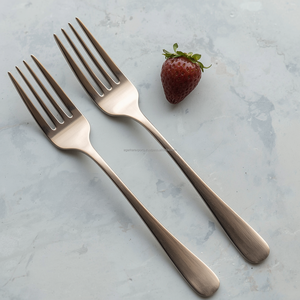 Juego de Tenedores para Postre Modernos, Sostenibles y de Primera Calidad, Acero Inoxidable de Grado Alimenticio, Acabado Espejo Sedoso, para el Hogar y Bodas - Product Image 5