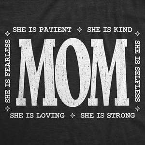 Camiseta para Mujer She Is Mom, Transpirable, de Algodón y Elastano, con Estampado de Dibujos Animados, Corte Ajustado, Versión Corta para Verano, Tallas XXL, XXXL, Competitiva - Product Image 2