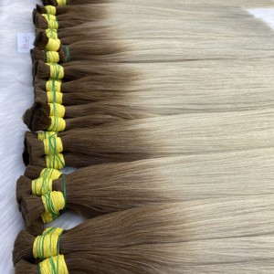 ผมต่อชาวเวียดนามบริสุทธิ์แบบ100% ผมตรงเรียบสำหรับผมสีออมเบร26-28นิ้ว - Product Image 6