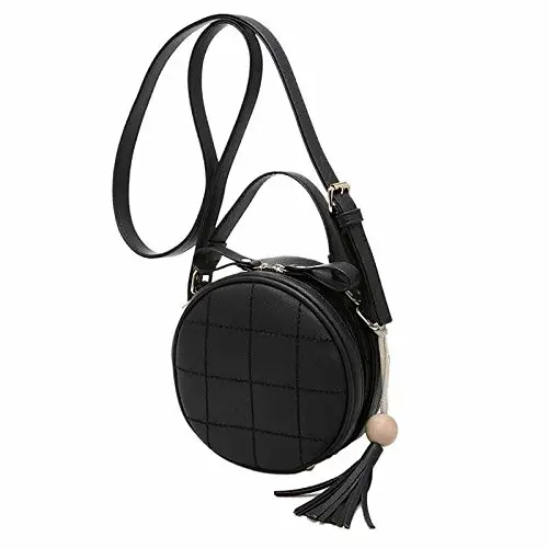 Women's PU Leather women Round Sling bag/purse with adjustable strap/New latest design 2022 women leather round bag