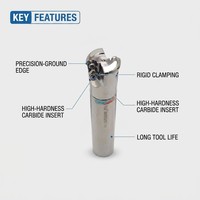 MHSK CNC Outil de coupe de précision Fraise arrondie R5 anti-vibration RPMW1003 Porte-outil Tige de fraise rotative OEM ODM