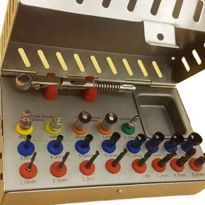 Ensemble d'Implant Dentaire Manuel Réutilisable en Acier Inoxydable Fabriqué sur Mesure 2025 de 22 Pièces Kit d'Instruments Chirurgicaux à Usage Hospitalier - Product Image 2
