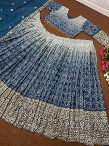 ชุดปาร์ตี้สวมใส่ผ้าชิออนแบบปักลายเสื้อแบบชิ้นเดียวกับชุดเดรส - Product Image 2