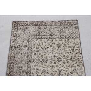 พรมวินเทจตุรกี ขนาด 2.6x5.2 ฟุต สีเทาไล่เฉด - Product Image 5