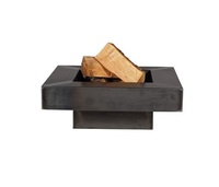 Cheminée d'extérieur moderne en aluminium, petit foyer portatif, table à combustible éthanol, application pour mobilier de jardin, écologique, pour poker