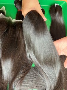 40 pouces de cheveux bruts brillants du Vietnam à double tirage, extensions de cheveux humains de meilleure qualité, droits naturels, super doublement étirés - Product Image 4