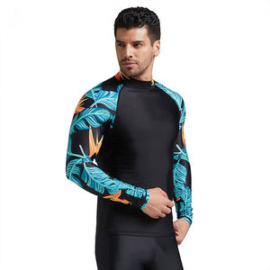 Chemise de compression pour l'entraînement sportif, homme, tenue de sport ajustée et extensible, chemise de sport, chemise de fitness, chemise de protection contre les éruptions cutanées pour homme - Product Image 3