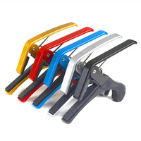 Large-sized Acoustic Folk Metal Capo for Grab with Big Hands Electric Guitar Wood Guitar Ukulele Guitar Accessories Factory Sale