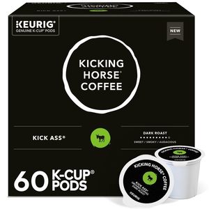 Café Kicking Horse, Kick Ass, Cápsulas de Café Individuales Compatibles con Keurig K-Cup, Tueste Oscuro, Caja de 60 Unidades - Product Image 2