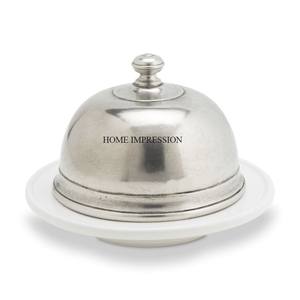 Fabricant de beurrier en aluminium sur mesure, écologique, moderne, fait à la main, avec couvercle en verre, vaisselle très vendue - Product Image 2