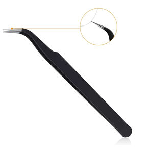 Juego de pinzas para pestañas de acero con logotipo personalizado de 3 uds, Etiqueta Privada para cosméticos y suministros de belleza - Product Image 2