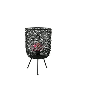 Handle Accurate Geometric Design Most Trending Parties Celebration Decorative Utility <b>Black</b> Finished <b>Pillar</b> <b>Candle</b> <b>Holders</b> - Product Image 1