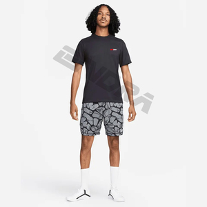 Camiseta de Manga Corta Negra para Hombre, Corte Regular, Cuello en V, Secado Rápido, Tejido Jersey Transpirable y Ecológico, Logotipo Estampado en la Parte Delantera, Estilo Casual - Product Image 4