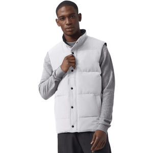 Wholesale Custom Men's Quilted Puffer <b>Vest</b> Lightweight Warm Bodywarmer | Casual Fashion Sleeveless Jacket for Autumn Winter - Product Image 2