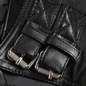 2025 nouveau Design hommes été Parka veste en cuir de haute qualité Logo personnalisé col montant vestes pour hommes - Product Image 4