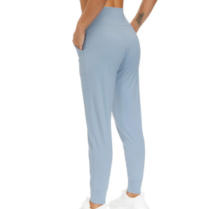 Joggers <b>Pockets</b> Lounge Pants Full Length High Waist Spandex/Polyester Quick Dry Soft Four Way Stretch Breathable Yoga <b>Leggings</b> - Product Image 3