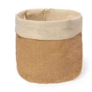 Portapane Personalizzato in Iuta e Cotone Seloria, Elegante Contenitore per Pane Personalizzabile - Product Image 1