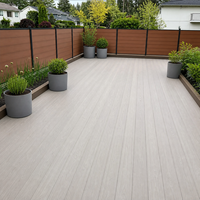 2ème génération Capped Composite Decking Extérieur Jardin Balcon Patio WPC Revêtement de terrasse Extérieur