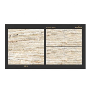 Carreaux de sol et de mur en porcelaine moderne européenne antidérapants, design marbre brun, polis, très vendus, 800x800mm - Product Image 5