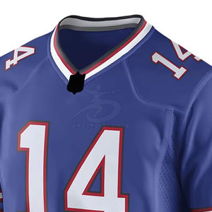 Pakistan Manufacturer's Best-Selling American Football <b>Jersey</b> Solid Color Short Sleeves Breathable Plus Size Lightweight 100% - Product Image 3