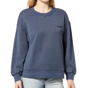 New Arrival Plain Oversized Breathable Plus Size Women's Hoodies & Sweatshirts From Pakistan Crewneck Winter OEM Service Design - Product Image 4